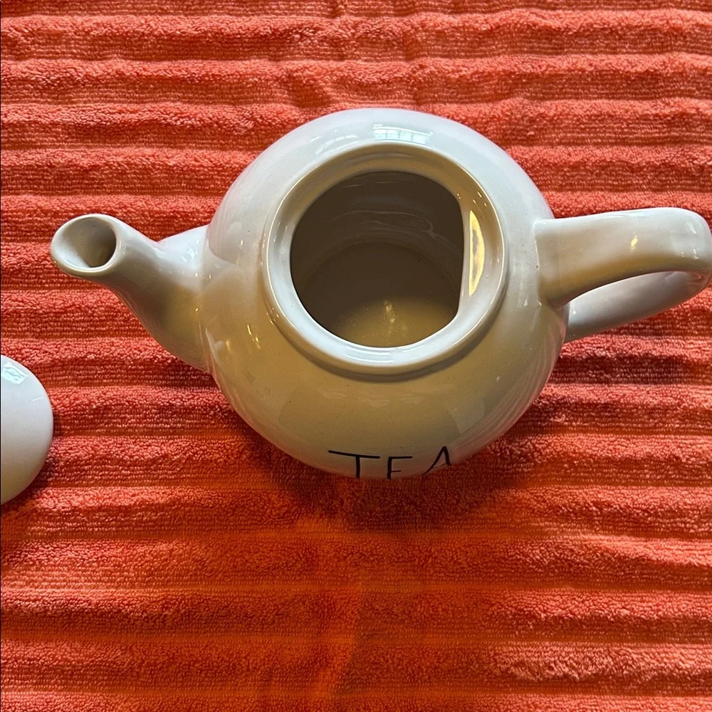Rae Dunn Tea Pot White Ceramic - Picture 4 of 5